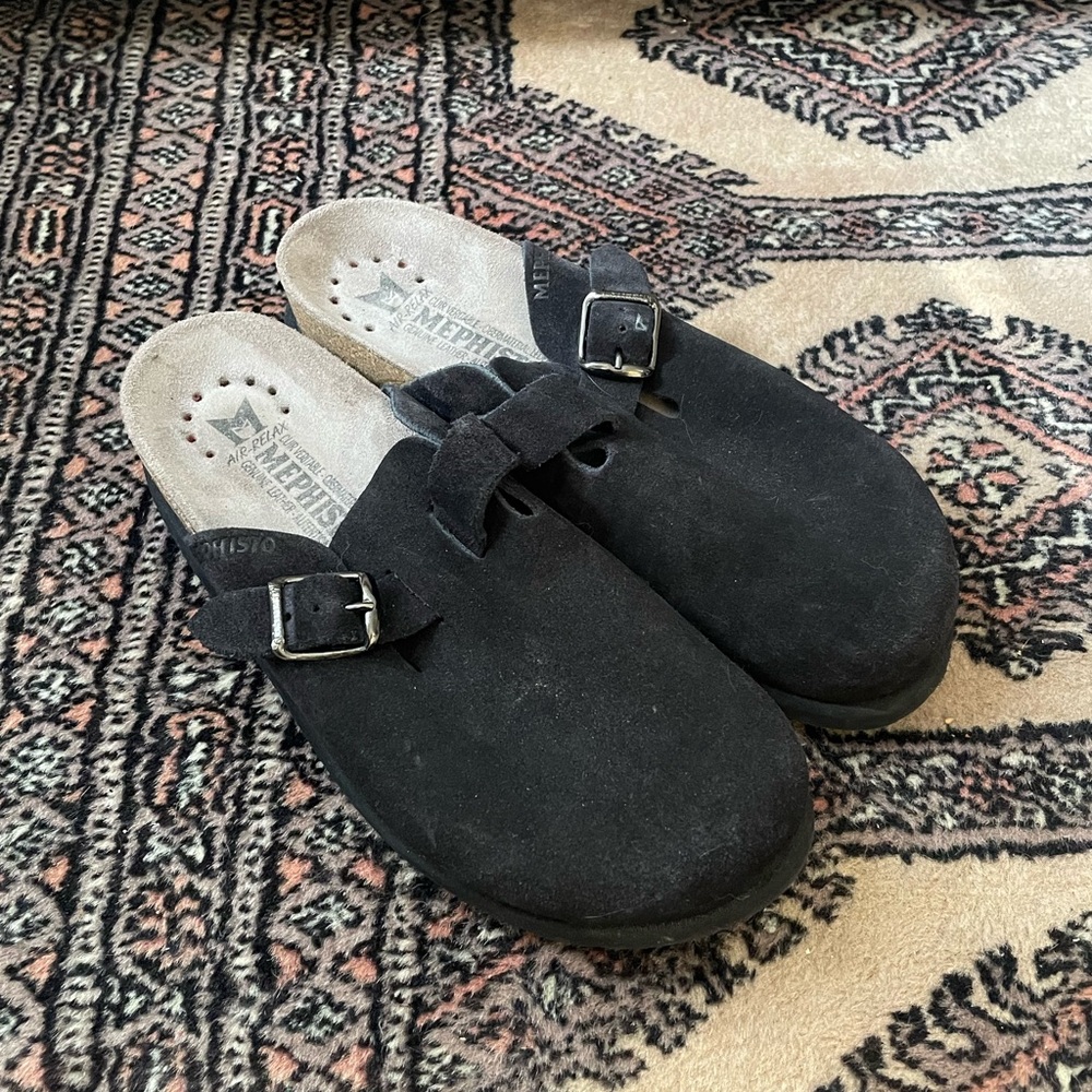 Mephisto Halino Black Clogs (NWOT)